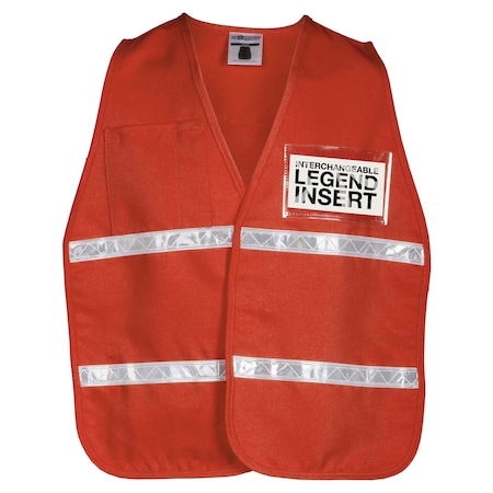 Kishigo International Orange, Not ANSI Compliant, Incident Command Vest 3707I